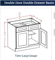 Oxford Toffee Base 36 Cabinet