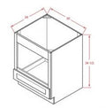 Dark Shaker Cinder Base Microwave Cabinet 30