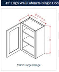 Dark Shaker Cinder Wall Cabinet 2142