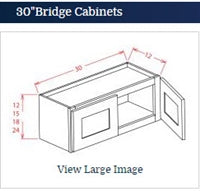 Dark Shaker Cinder Wall Cabinet 3024