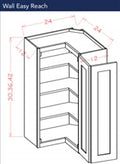 Dark Shaker Cinder Wall Easy Reach Cabinet 2430