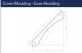 Shaker Grey Cove Molding 31/2d x 3 5/8 h x 96