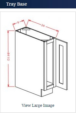 Charleston White Kitchen Base cabinet