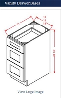 VANITY DRAWER BASE 18