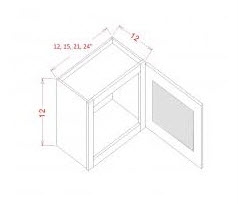 STACKER WALL GLASS DOOR CABINET2112