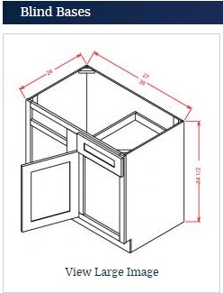 Blind Base Corner 45