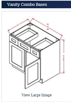 Sage Green Vanity Combo 48 Two Drawers On Top