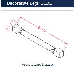 Sage Green Classic Decorative Leg