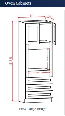 Sage Green Oven Cabinet 339024 easy Converts to a Double Oven