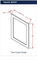 Oxford Toffee Base Decorative End Panel