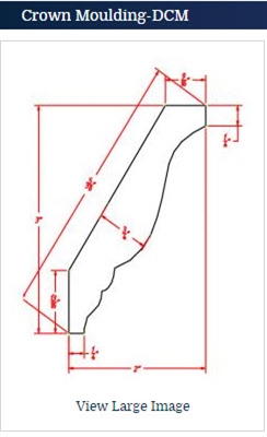 Oxford Toffee Crown Molding DCM