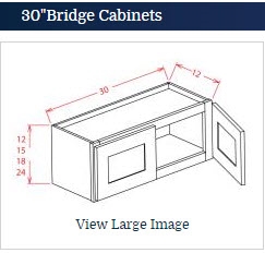 Dark Shaker Cinder Wall Cabinet 3012