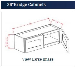 Dark Shaker Cinder Wall Cabinet 3612