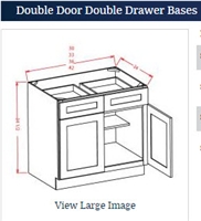 Shaker Grey Base 33 Cabinet