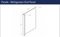 Shaker Grey Ref End Panel 30 x96