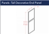 Shaker GreyTall Decorative End Panel 2484