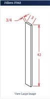 Shaker Grey Wall Filler 3 w x 42 h x 3/4 d use as base filler also