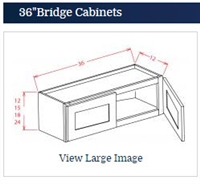 Shaker White Wall 36 w x 12 h